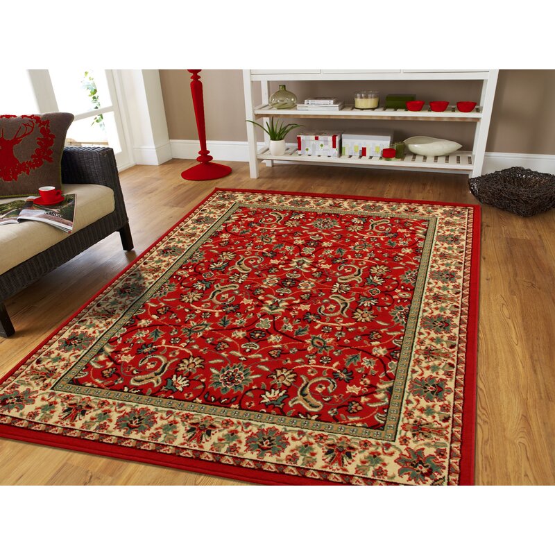 Sol 72 Outdoor Alexandria Oriental Burnt Red Indoor / Outdoor Area Rug